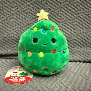 Brand New Squishmallow Flip A Mallows Carol the Christmas Tree & Santa Nick 5”